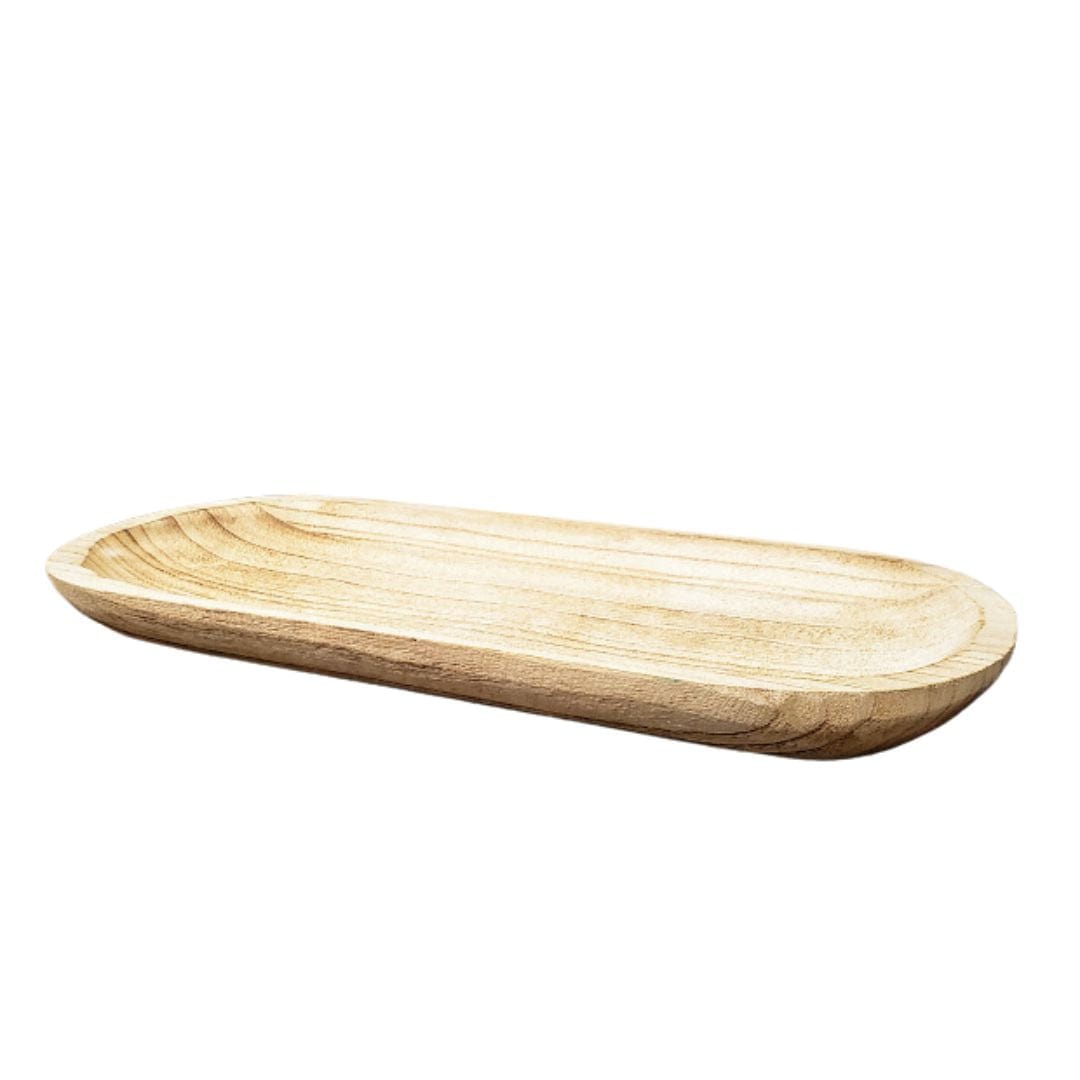 Oval Wooden Bowl