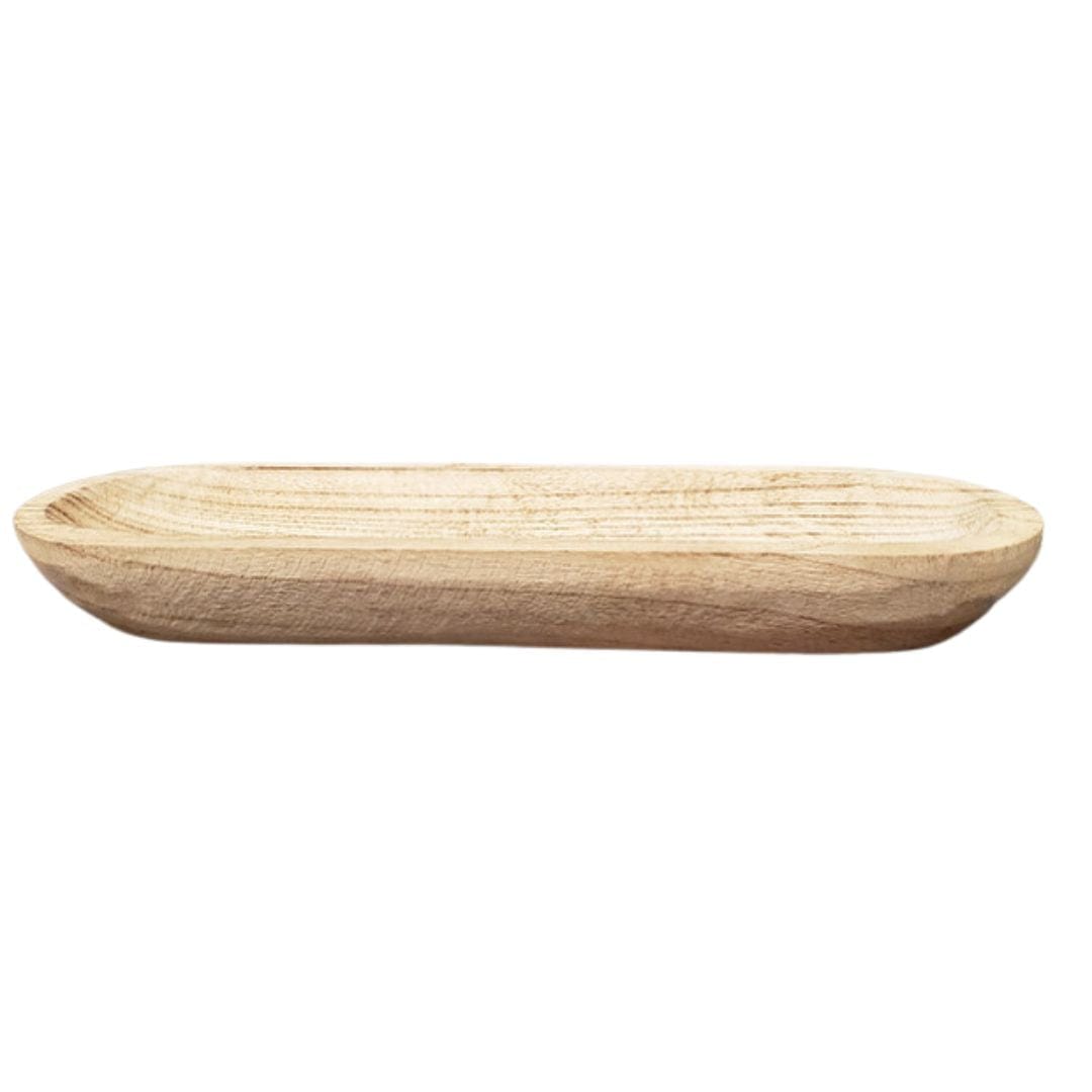Oval Wooden Bowl