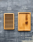 Dual-layer Bamboo Soap Dish