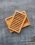Dual-layer Bamboo Soap Dish