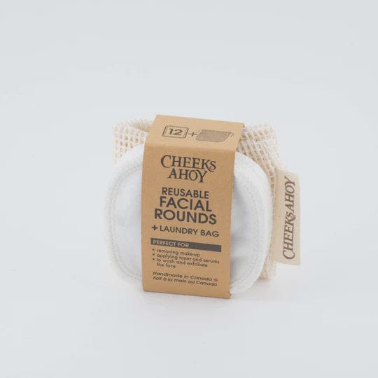 12 Reusable Facial Rounds + Laundry Bag