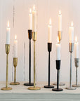 Luna Forged Candlestick, Black