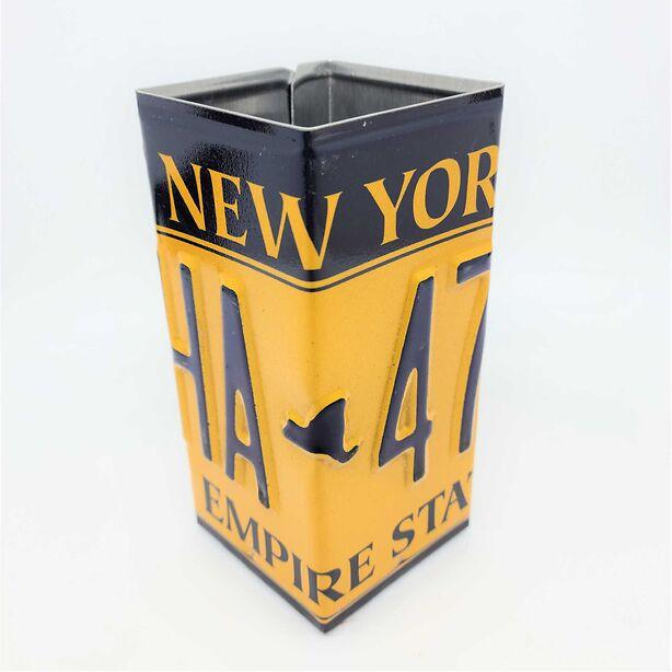New York License Plate Pencil Holder