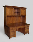 A Series Office Desk with drawers on each side and a hutch
