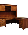 A Series Office Corner Desk with a Hutch