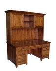 A Series Office Desk with drawers on each side and a hutch