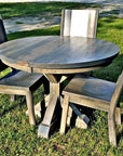 Brewster Single Pedestal Table with matching chairs