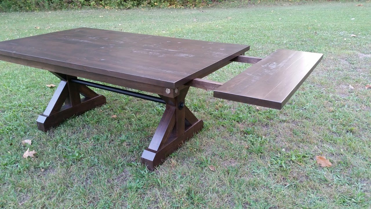 Brewster Table with side extension opened up