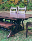 Brewster Table with complete dining set