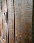 Timber Armoire close up of door handles
