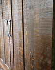 Timber Armoire close up of door handles