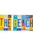 The Beach License Plate Sign - Reclaimed