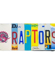 Raptors License Plate Sign - Reclaimed