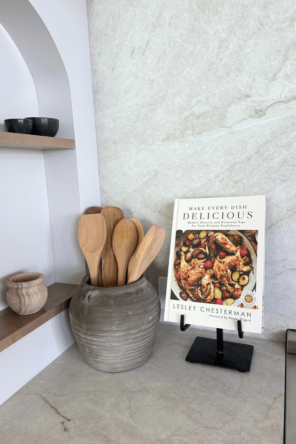 Picture Easel Stand Dual Arm Black Iron