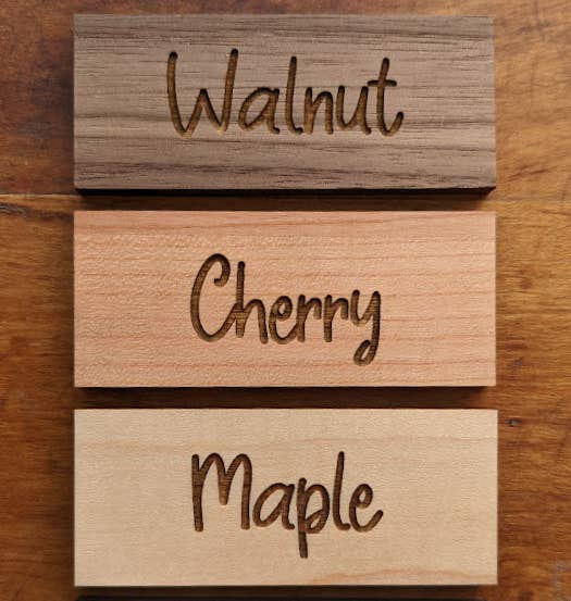 Maple Leaf Coasters (Set of 4)- Cut Wood (Maple, Walnut, Cherry)