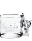 Classic Text Sugar Pot with Lid