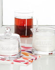 Classic Text Sugar Pot with Lid