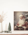 Saint Nick Antique Christmas Art Print