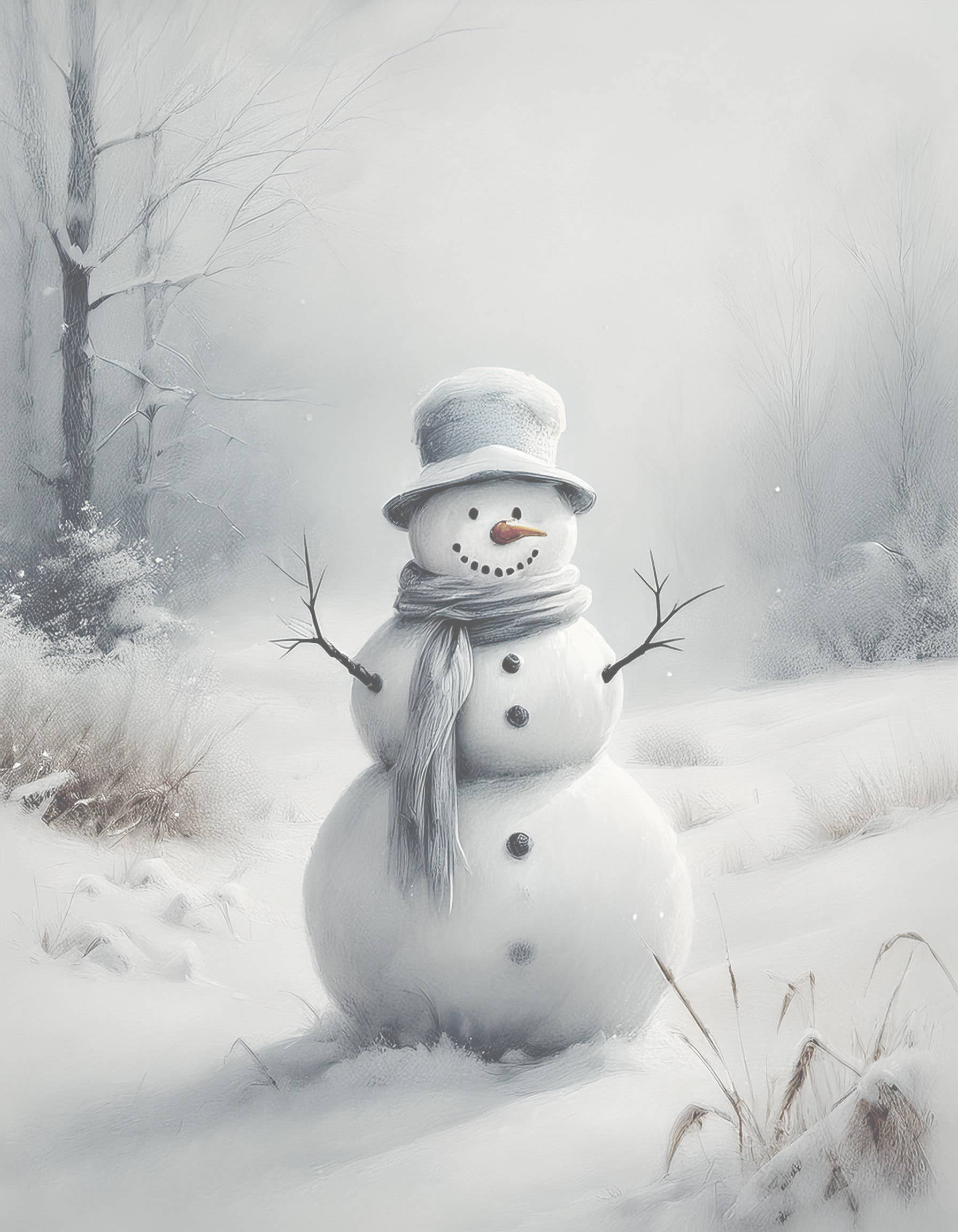 Jack Frost Holiday Art Print