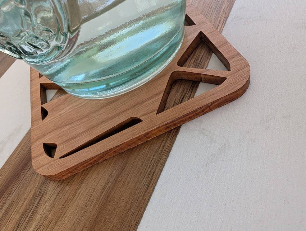 Handmade Simple Maple Leaf Coaster (Set of 4) Made in Canada