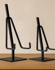 Picture Easel Stand Dual Arm Black Iron