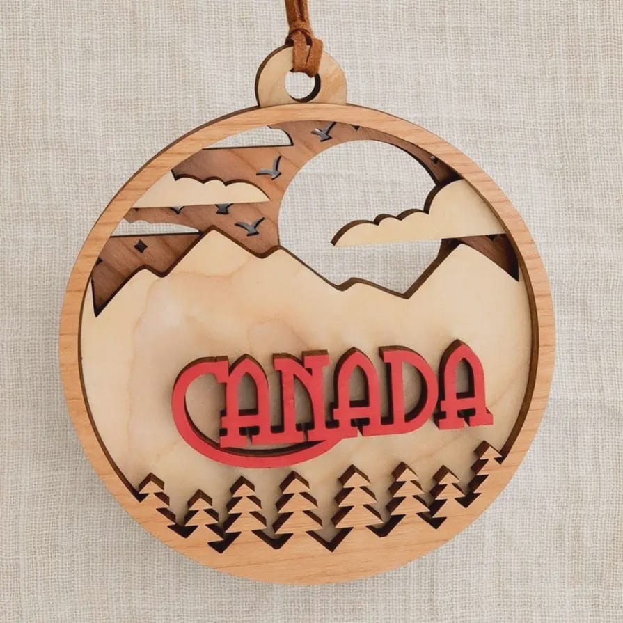 Canada 3D Wood Ornament