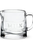 Classic Text Milk Jug