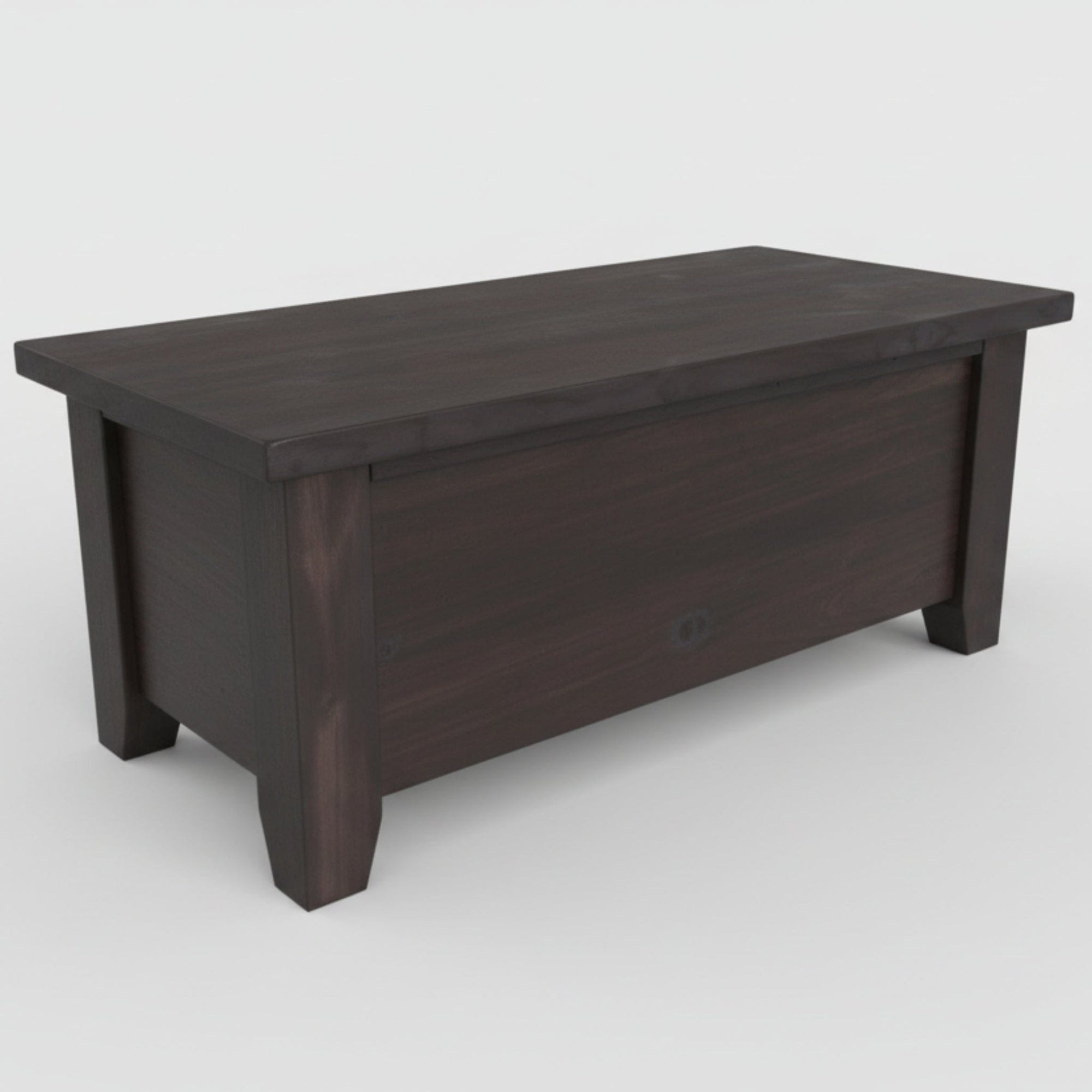 Dakota blanket box in a dark finish