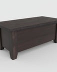 Dakota blanket box in a dark finish