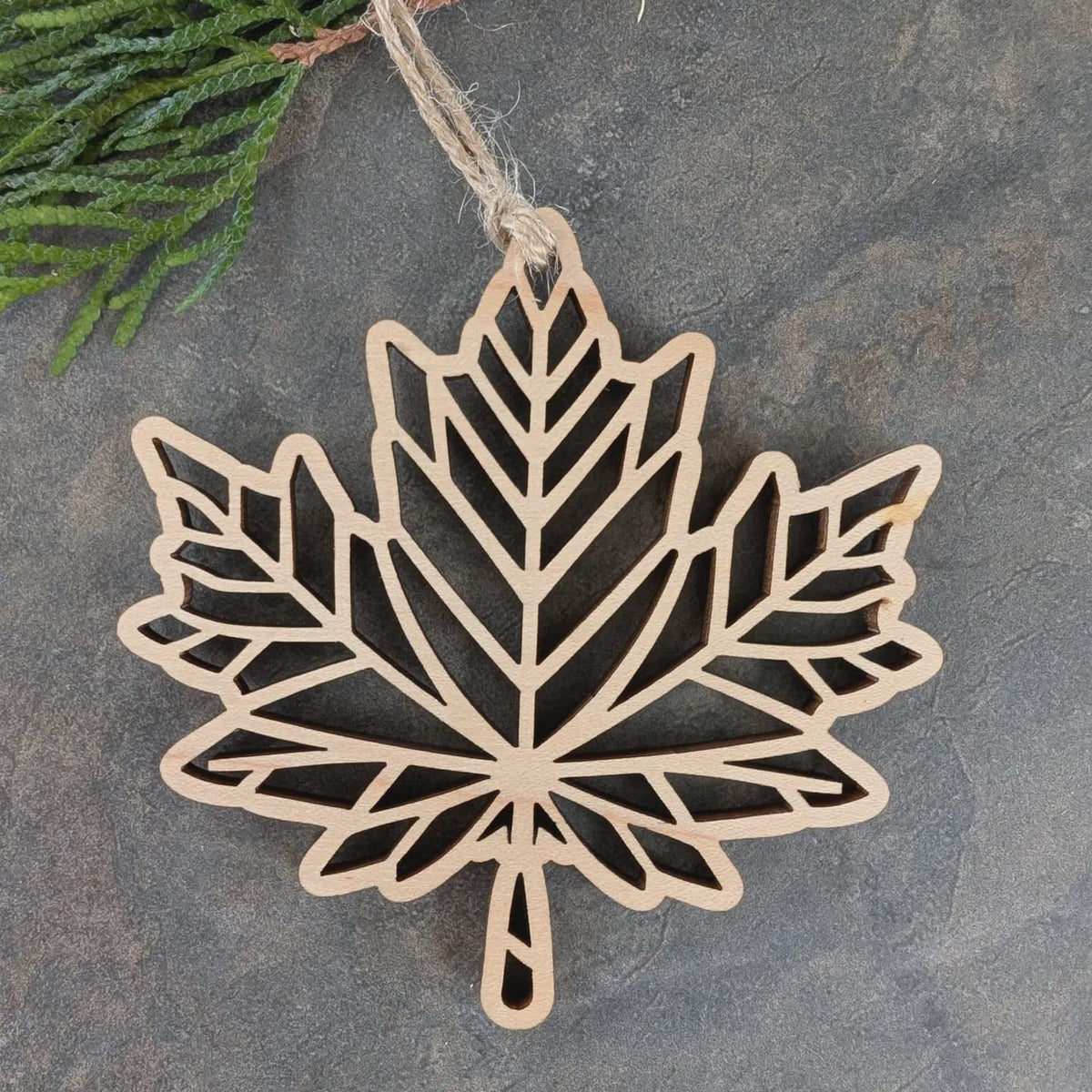 Maple Leaf Cutout Ornament