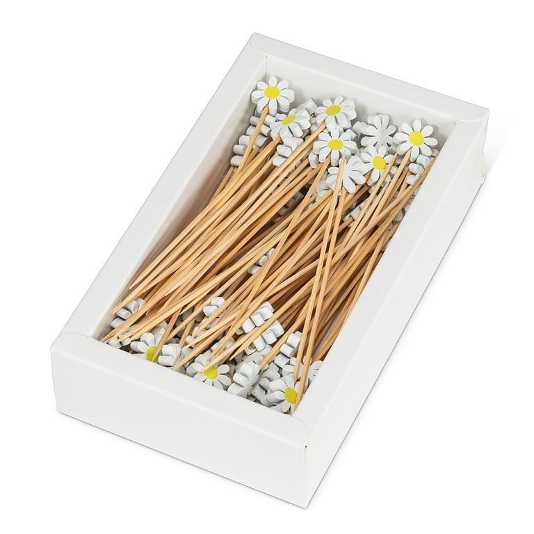 White Daisy Pick - 100pc