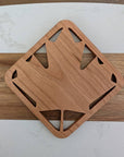 Handmade Simple Maple Leaf Coaster (Set of 4) Made in Canada