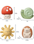 Itzy Squirt™ 4-Pack of Soft Bath Toys