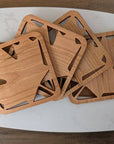 Handmade Simple Maple Leaf Coaster (Set of 4) Made in Canada