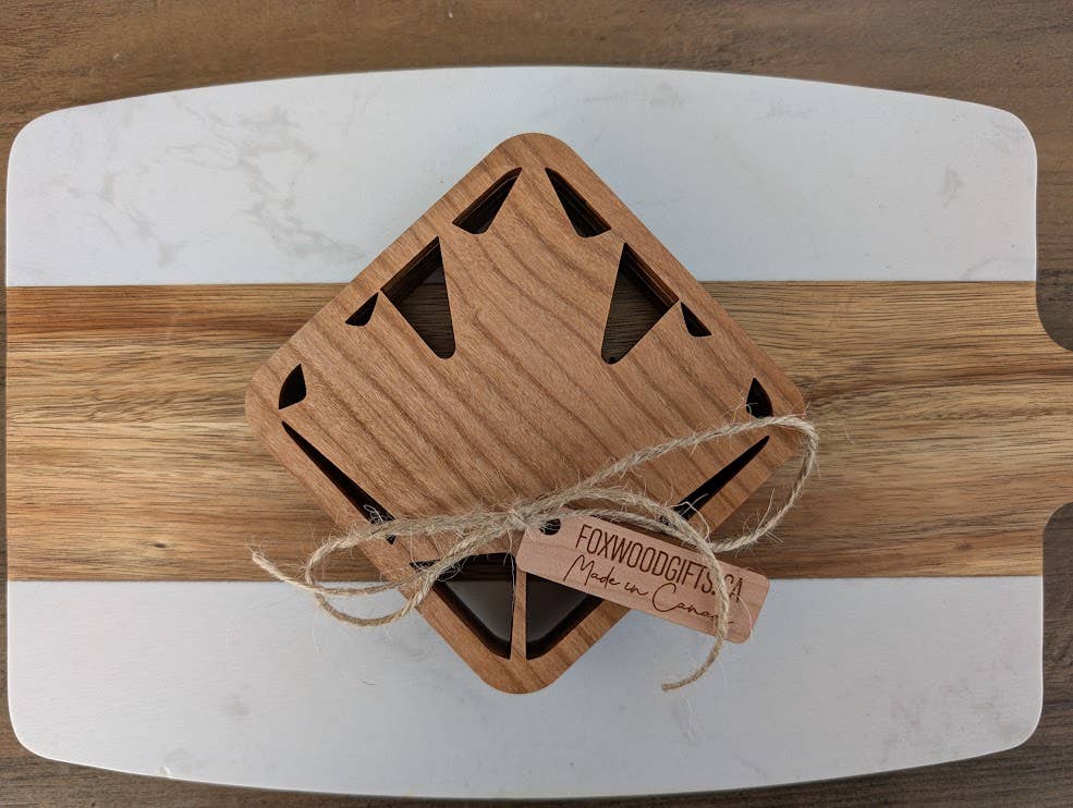 Handmade Simple Maple Leaf Coaster (Set of 4) Made in Canada