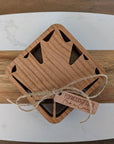 Handmade Simple Maple Leaf Coaster (Set of 4) Made in Canada