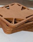 Handmade Simple Maple Leaf Coaster (Set of 4) Made in Canada