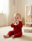 Silicone Teether with Rattle - Goose