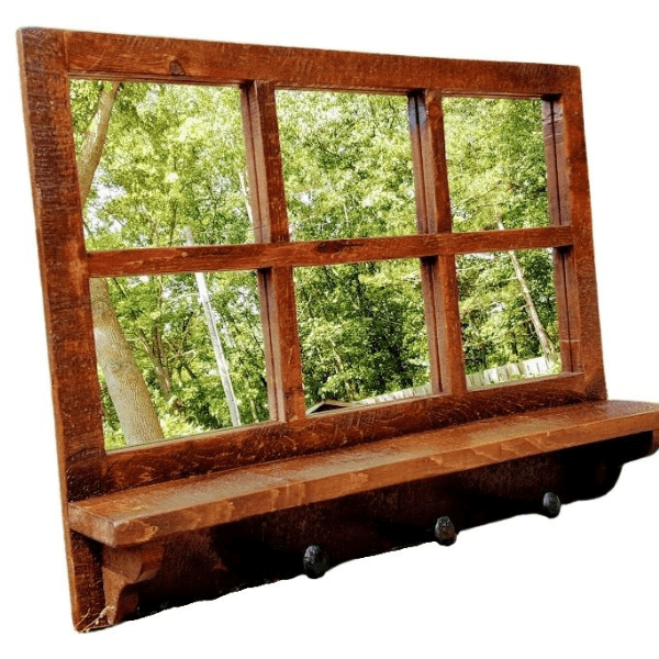 Shelf with Mirrors