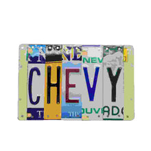 Load image into Gallery viewer, Chevy License Plate Sign - Reclaimed
