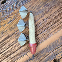 Load image into Gallery viewer, Wooden Fishing Lure - Red &amp; White
