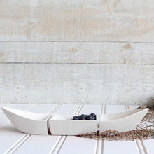 Load image into Gallery viewer, Canoe 3Pc Serving Dish White
