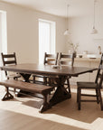 Brewster Table with complete dining set