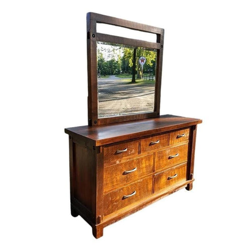 Timber Dresser with 7 Drawers and Optional Mirror