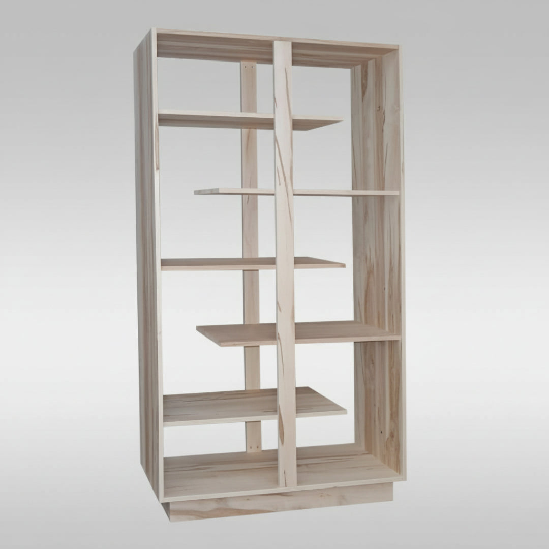 Open Concept Staggered Bookshelf