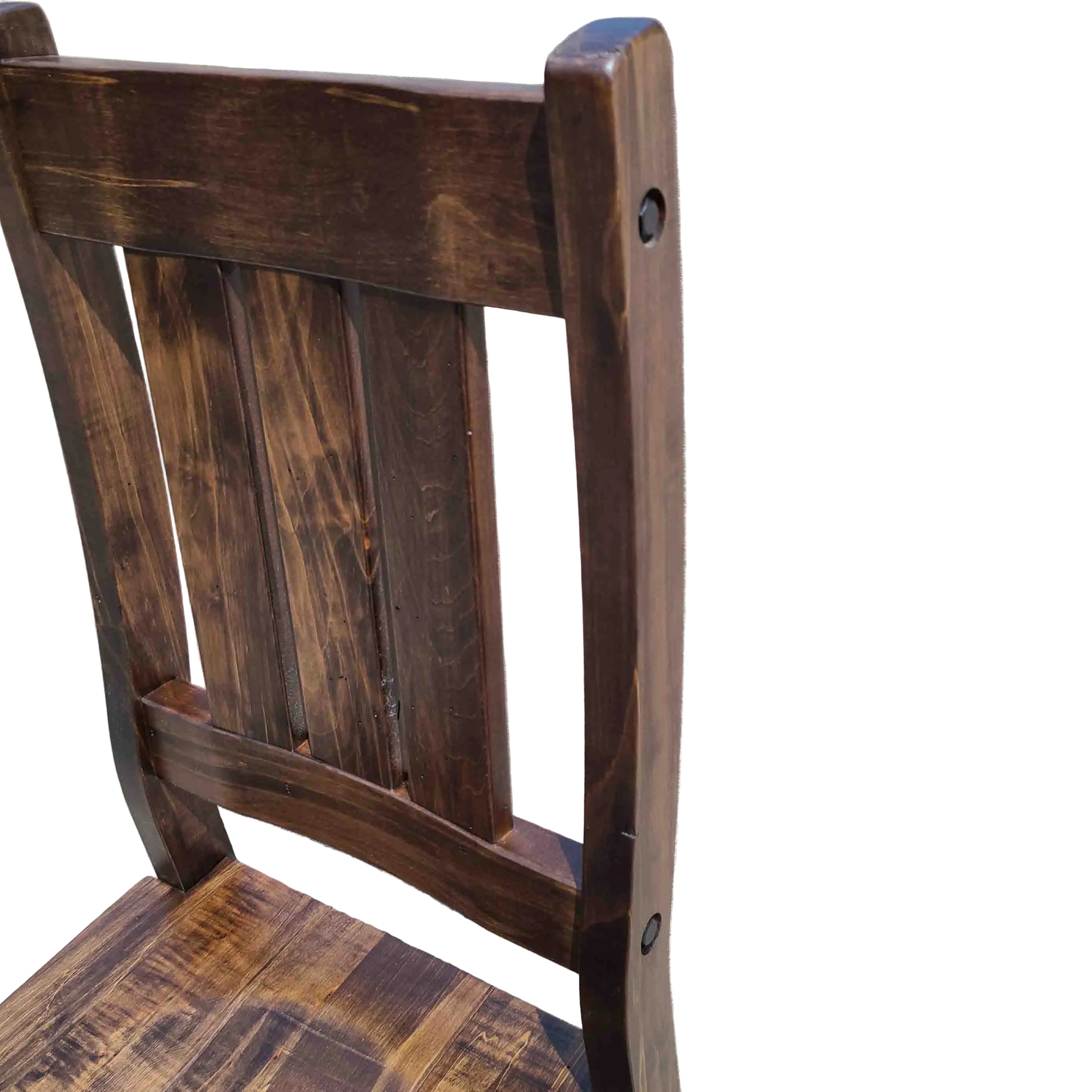 Timber Slat Back Chair Rustic To Refined