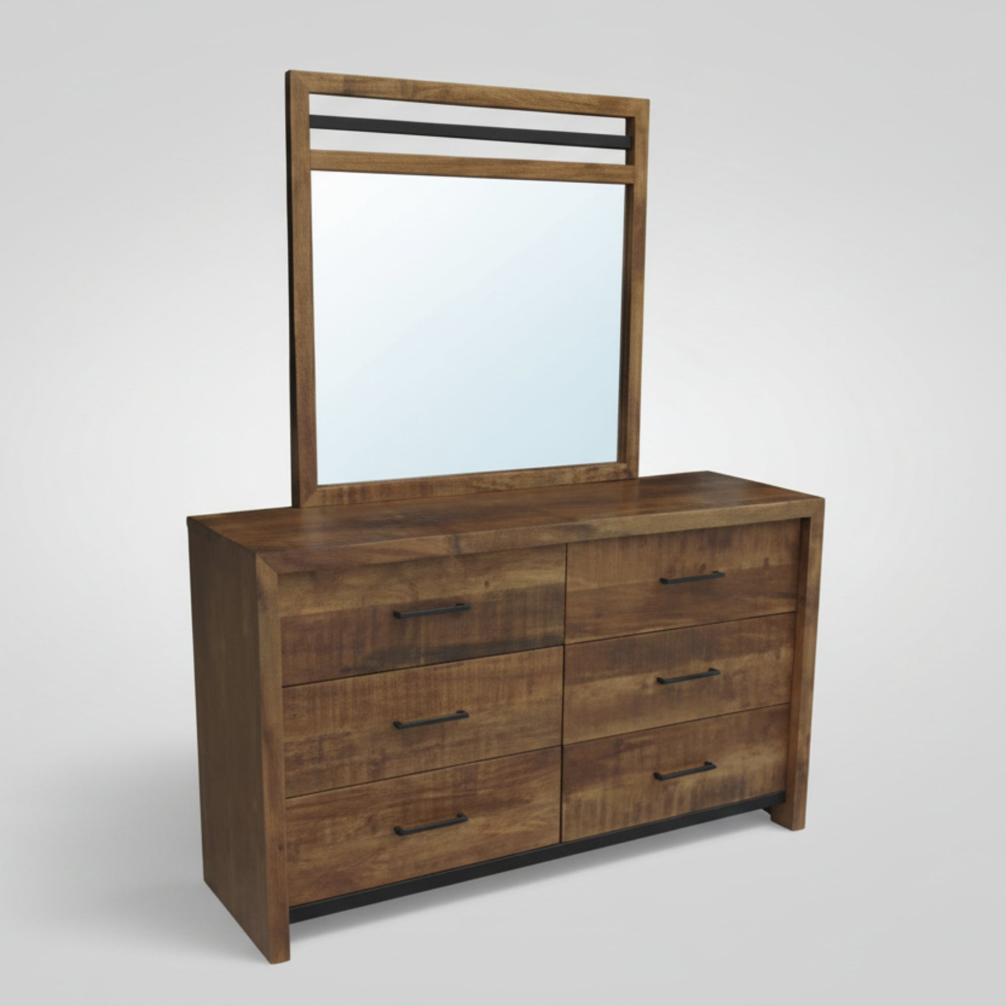 Warehouse Dresser with 6 Drawers and optional mirror