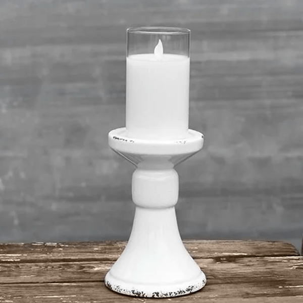 Candle Pillar, White